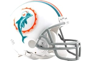 Riddell Miami Dolphins 1972 NFL ProLine VSR-4 Mini Throwback - Casco de fútbol americano