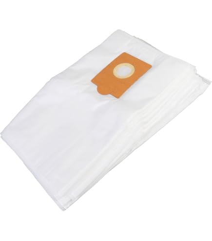 MisterVac 10 Sacchetti Per Aspirapolvere Compatibili Con Fakir Nilco S12 - Tessuto 5 Strati