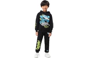 TERRANOVA Bambino Pantaloni Tuta Stampe Graffiti. vestibilità Regular. Variante Nero