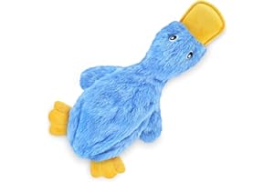 gardeNext Hundespielzeug Dago – Blaues Plüschspielzeug – Robust & Quietschend – Langlebiges Kauspielzeug für Hunde – Waschbar & Zahnpflege – Für Kleine & Mittlere Hunde – Perfekt für drinnen & draußen