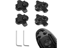 XHYASD 4 Juegos Calas SPD, Juego de Calas SPD SH51, Calas Spinning Compatible con Shimano, Pedales Autobloqueantes, Juego Tacos para Bicicleta Montaña