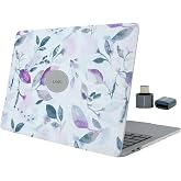 McStorey MacBook Air M1 Kılıfı A2337 A2179 A1932 Uyumlu 13.3 İn&ccedil; &Ccedil;i&ccedil;ek Desenli Hard Case Sert Kapak Mat UV Baskılı İnce Hafif
