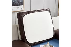 BXFUL Sofa Sitzkissenbezüge wasserdichte Leder Sofakissenbezüge Sofa Kissenbezüge Stretch Rückenlehnen Kissenbezug Couch Sofa Sitzbezug (Chaise-Sitz,Braun)