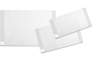 ‎HERMA HERMA 20224 Buchumschläge 26,7 x 54 cm Basic, 3 Stück, Buchhüllen mit Beschriftungsetikett und Kantenschutz aus abwischbarer Polypropylen-Folie, Buchschoner Set für Schulbücher, transparent