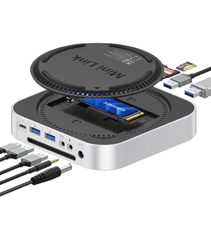 RayCue Mac Mini M4 Dock, Alüminyum Mac Mini Stand ve HDMI Hub Mac RayCue Mac Mini M4 Dock, Alüminyum Mac Mini Stand ve HDMI Hub Mac