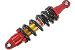Tissting Ammortizzatore Posteriore Moto 270mm 980lbs 10mm Foro Smorzamento Sospensione Ammortizzatore a Molla Regolabile per 70cc 90cc 110cc 125cc 150cc Dirt Pit Bike, ATV