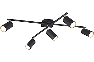 TRIO LIGHTING FOR YOU TRIO Leuchte Lampa sufitowa Marley 612400532, metal czarny matowy, lampa sufitowa 5-żarówkowa, bez 1 x GU10