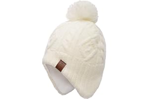 Foruhoo Jungen Wintermütze Beanie Hut, Mädchen Strickmütze Mütze mit Bommel…