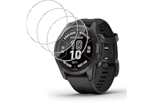 Aerku Protector de Pantalla para Garmin Fenix 7S Pro/Garmin Epix Pro 42MM, [3 Piezas] 9H HD Alta Sensibilidad Resistente a Arañazos Cristal Templado Vidrio Templado [Transparente]