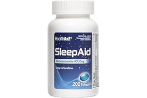 HealthA2Z® Sleep Aid | Diphenhydramine 50mg | 200 Softgels | Supports Deeper | Restful Sleeping