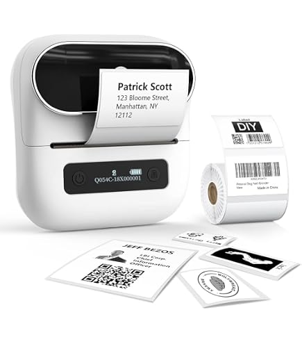 Imprimante Étiquettes Phomemo D520BT Bluetooth - Format 4x6 Pouces - Thermique Sans Encre - Compatible Smartphone/PC