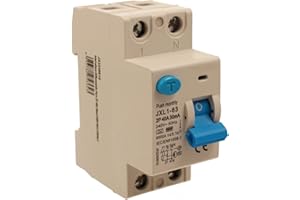 A2ZWORLD RCCB Interruttore Differenziale Puro Tipo F 40A, 1P+N, 2 Moduli DIN, 30mA, 6000A, AC 230V, IP20