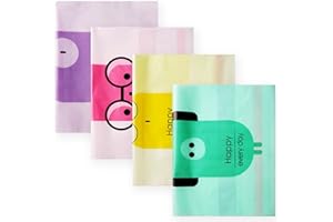 Hioph Car Garbage Bags,60 PCS Mix Color Easy Stick-On Disposable Auto Trash Bags Paste Type with No Trace Strong Sticky Strip Portable Hanging Rubbish Bag,Storage Bag for Cars,Home,Kitchen and Office