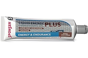 SPONSER 20 Liquid Energy Plus Geschmack Cola-Lemon für Energie und extra Widerstandsfähigkeit - Carbohydrate Gel mit Koffein