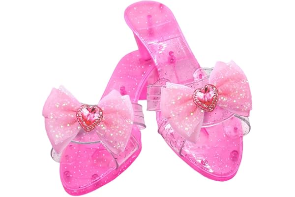 MagiDeal Sandales Princesse Enfant Filles, Chaussures de Princesse, Sandales en Gelée, Paillette Deux Noeuds, Brillantes, Décoratives, Jeu de Rôle, Cadeau, été, Fête des Enfants, Rose