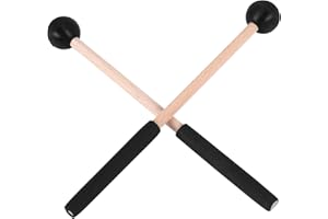 Agwuoetr 1 Paire de Baguettes de Tambour de Langue en Caoutchouc Souple Baguettes de Tambour de TêTe pour Tambours de Langue de Batterie et Percussions de Clavier
