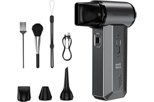 ‎MINTHOUZ Minthouz Elektrische Staubgebläse Druckluftspray, 180000 U/min Electric Air Duster Wiederaufladbare Mini Akku Gebläse Super Power Turbo Luftgebläse für PC, Tastatur, Den Außenbereich, Auto