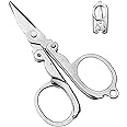 Foreign Holics Small Folding Cutting Scissor Used For Travelling/Pocket Scissor/Stainless Steel/Mini Folding Pocket Scissors/Student Scissor/Used For Craft Work