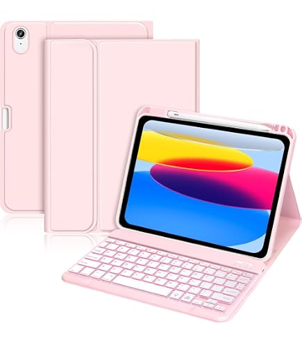 TQQ Hoes Met Toetsenbord Voor IPad 11e Generatie 2025 & 10e Generatie 2022 - Bluetooth QWERTZ Duits