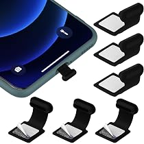 40 Bouchons Anti-poussière USB-C En Silicone – Protection étanche Pour Port De Charge – Noir