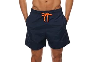 Arcweg Badehose für Herren Jungen Badeshorts für Männer Kurz Vielfarbig Schnelltrocknend Beachshorts Boardshorts Strand Shorts Trainingshose mit Mesh-Futter und Verstellbarem Tunnelzug