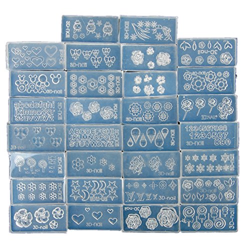 Fashion Gallery Wholesale 30Pc Acrylic Mold For 3D Nails Art Decoration DIY Set
