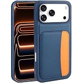 CONSTRAIN - iPhone 17 Pro Max ile uyumlu iPhıne Kılıf Kamera Korumalı Kartlıklı C&uuml;zdanlı Renkli Tuşlu Deri Tasarımlı Silikon 