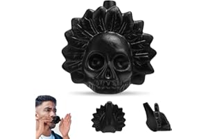 CPKONUUIP Aztekische Todespfeife,Aztec Death Whistle,Schreiende Aztekische Todespfeife,Azteken Death Whistle,Aztec Skull Whistle,Schreiende Azteken Kriegspfeife,Azteken Todespfeife,zum Halloween Tag der Toten