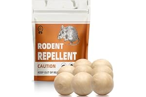 SRODEKIR Mice Repellent Indoor, Rodent Repellent, Mouse Repellent for Car Engines/Kitchens/Garages, 3 Months Protection, Simple to Use, Better than Ultrasonic, 8 Packs