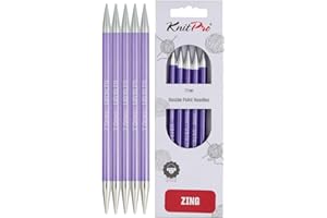 KnitPro Zing Agujas de Doble Punta de 15 cm | 7 mm