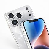 Coverzone İPhone 17 Pro İle Uyumlu Full Kaplayan Y&uuml;ksek Kalite &Ouml;zel &Uuml;retim Parlak Elmas İşlemeli Taşlı Kamera Lens Koruyucu, 