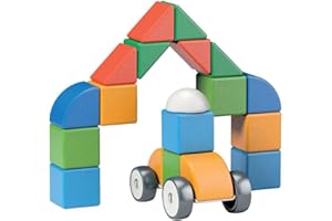 Geomag, Magicube 4 Shapes Recycled Little World, Magnetyczne gry odpowiednie dla dzieci w wieku od 1 do 5 lat, Magnetyczne konstrukcje dla dzieci, 25 sztuk, 100% tworzywo sztuczne z recyklingu