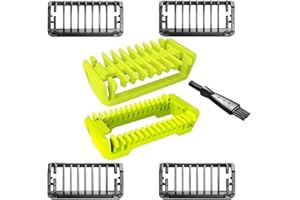 WEGLOK Peine de guía, 7 Piezas, cabezales para cortapelos faciales, Skin Guard y Body Comb Kit, accesorios para recortadora de barba, cabezales de corte para Phlllps, para QP25/26 Razor