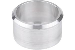 SUUONEE Adattatore scarico moto, alluminio 60mm a 46mm Motocross Connettore scarico marmitta adattatore marmitta, argento