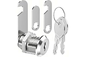 ZiYuya Cerradura de buzón con diferentes claves, Cerradura de cámara del Gabinete Bloqueo del buzón Cerradura de cajón Dresser lock Cerradura de puerta del armario Taquilla de muebles (30MM)