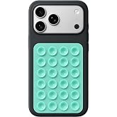 Coverzone Dikd&ouml;rtgen Vantuzlu Yapışkan Telefon Tutucu Taşınabilir Silikon Yumuşak Telefon Standı Geniş Kullanım Alanı (Turkua