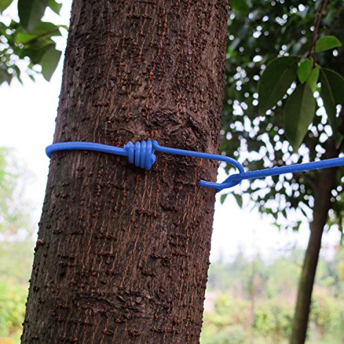 Pasway 2 Set Winddichte Tragbare Reise Outdoor Wäscheleine mit 12 Clips, Blau - 5