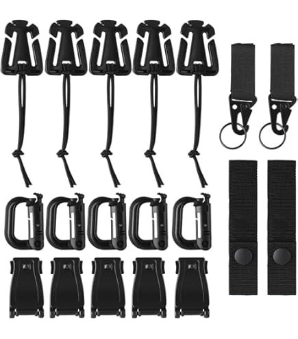 Porte-bouteille D'eau Dokeno – Lot De 6 Clips Avec Mousquetons Pour Sac à Dos Ou Ceinture