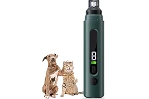 NEUTYPECHIC Lime à Ongle Chien, Coupe Ongles Electrique Animaux avec 5 Réglages de Vitesse, Lumière LED et écran LCD, Coupe Griffe Chien de Type C pour Chiens de Grande, Moyenne et Petite Taille