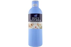 Felce Azzurra Bagnodoccia Puro – 1 förpackning med 650 ml | Mjukt och fuktgivande rengöringsmedel för mjuk hud, söta och krämiga toner, dermatologiskt testat