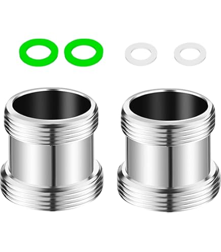 Adattatore Per Rubinetto Metallo - Connettore Filettatura Maschio/Femmina 16-22mm, 2 Pezzi - Foto 12