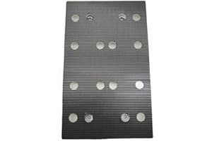DAZZLEEX Almohadilla de Lija 130X80Mm Almohadilla de Lija 12 Agujeros Placa de Respaldo de Repuesto para Festool Rts 400 Req