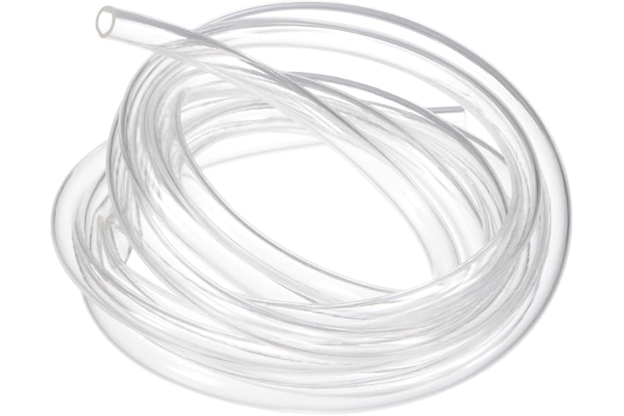 M METERXITY Tubing Carburetor Fuel Vent Line, 6mm(0.24") ID 8mm(0.31") OD 1m(3') Long Polyurethane Gas Oil Tube for ATV/Go Kart/Dirt Bike, Universal Petrol Pipe Replacement [Clear]