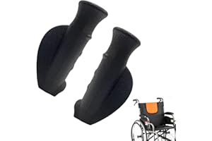 BATHEIDON Rollator-Handgriff für Rollator Ersatz - 2er Set für Rollatoren und Rollstühle, 22mm Durchmesser, Ergonomisches Design für Senioren und Behinderte