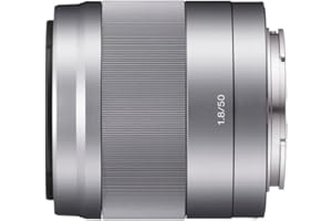 Sony SEL50F18 E Mount APS-C 50 mm F1.8 Prime Lens - Silver