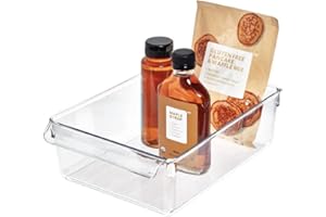INTERDESIGN iDesign Organizer cucina con manico, Grande contenitore cucina in plastica senza coperchio, Scatola cucina ideale per cassetti, dispensa e molto altro, trasparente
