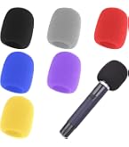 Lot De 6 Housses Et Anneaux Anti-dérapants Pour Microphone - Bonnette Mousse Anti-vent, Protection Choc