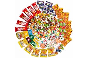 ‎GEBURTSTAGSFEE SÜSSIGKEITEN-SET 128-Teile bis 6 Kinder mit 10 Sorten - 40 Bonbons, 40 Karamellen, je 6 x Haribo, Kit Kat, Chupa Chups, Milka, Center, Ritter Sport, Smarties, Mister Tom Minis