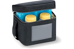 Medela Cooler Bag with 150 ml BPA-free bottles - Set of 4 storage bottles for expressing, freezing and storing breast milk, with a storage bag for transporting breast milk