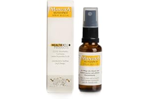 ‎HEALTH CARE PRODUCTS Manuka Spray mit echtem neuseeländischem Manuka Honig, Vitamin-C, Eucaplytus und Pfefferminz-Extrakt - Manuka Honig Mundspray für Hals, Mund und Rachen